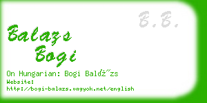 balazs bogi business card